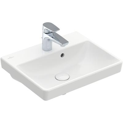 Villeroy & Boch Handwaschbecken Avento, 1 Hahnloch, mit Überlauf, weiss CeramicPlus 735845R1