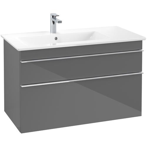 Villeroy & Boch Waschtischunterschrank Venticello A92701FP, B:953, H:590, T:502mm, Glossy Grey A92701FP