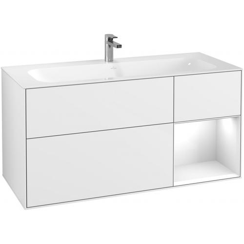 Villeroy & Boch Waschtischunterschrank Finion F07 1196x591x498mm mit Regalelement, F070GFGF F070GFGF