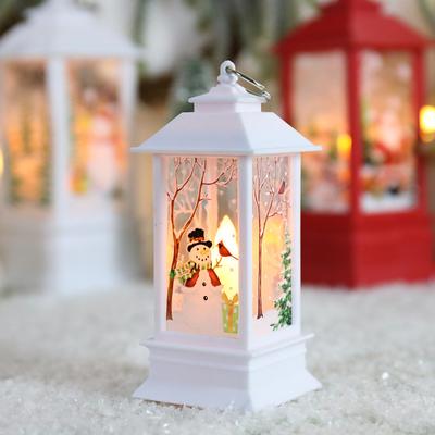 Christmas Decorative Lantern Led,Santa Snowman Elk Indoor Lanterns Decorative,Outdoor Hanging Lantern,Decorative Lanterns.