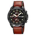 Montre à Quartz pour Hommes SKMEI Montre de Mode d'Affaires Lumineuse Chronomètre Calendrier Étanche Montre en Cuir