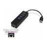 EW1140 hub di interfaccia usb 3.2 Gen 1 (3.1 Gen 1) Type-A 5000 Mbit/s Nero - Ewent