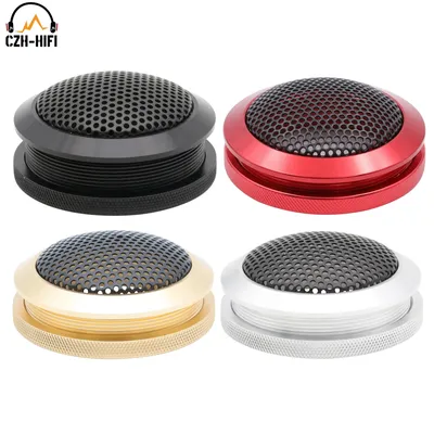 1pc 1.5" Metal Car Audio Speaker Subwoofer Waffle Cover Guard Protector Treble Head Tweeter Mesh Grill Silver Red Gold Black