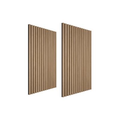 TECTAKE Akustikpaneele Sonic Wall Holzoptik - Eiche hell, 2er Set Image