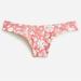 J. Crew Swim | J. Crew Curved Waist Cheeky Bikini Bottom In Tossed Floral Size Medium Nwt Pink | Color: Pink | Size: M