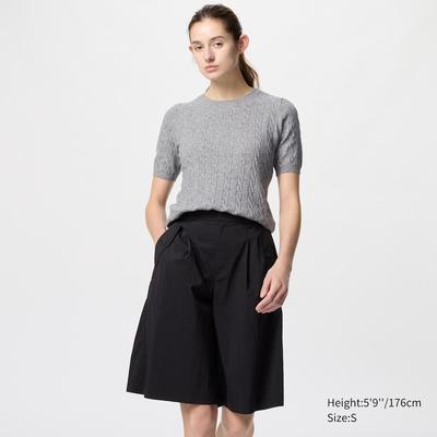 Uniqlo - Cotton Cable Crew Neck Jumper - Gray - L