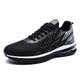 M MAGPER Mens Trainers Air Running Shoes Athletic Tennis Sneakers Workout Sports Jogging Walking Shoes Black 7 UK