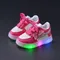 Barbie Shoes Kids Cute LED Shoes Children Tennis Shoes Girls Luminous Sport Shoes Baby Casual