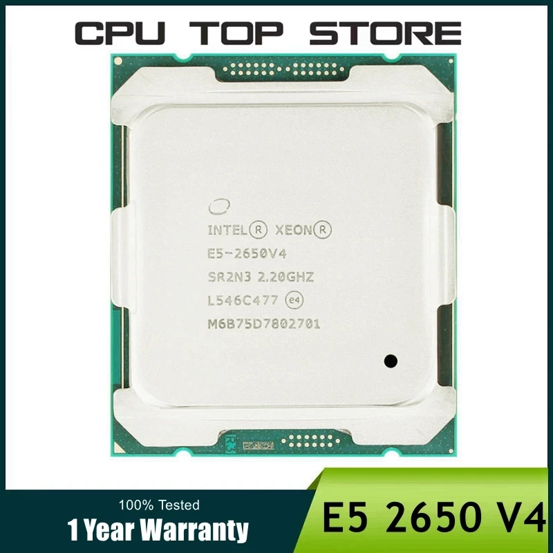 Intel Xeon E5 2650 V4 2650V4 SR2N3 2,2 GHz 12-Core 24-Thread LGA 2011-3 CPU-Prozessor Image