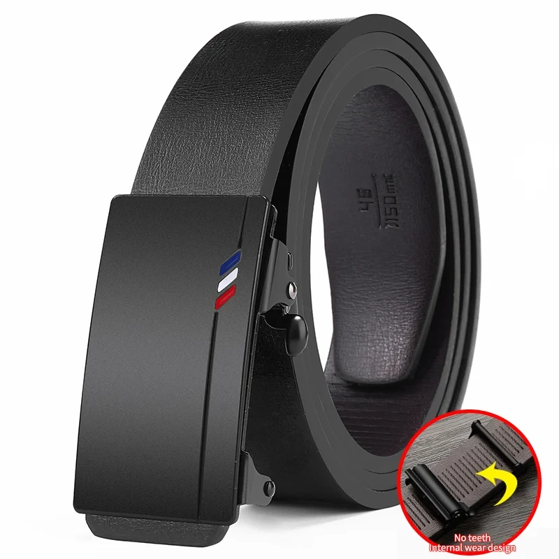 Neue Produkt Gürtel MÄNNER Hohe Qualität Zahnlos Automatische Schnalle Casual Männer Gürtel MÄNNER Business Mode Gürtel Image