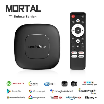 Globale Version Mortal T1 Smart Streaming Media Player TV Box AllwinnerH313 Android13 2,4G & 5G Wifi