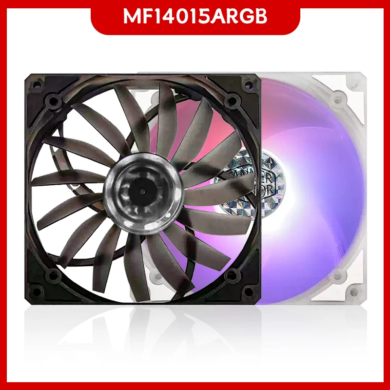 FANNER MF14015 14CM ventilateur de boîtier PC 140mm 5V ARGB ventilateur 4PIN PWM haute Performance muet CPU ventilateur de refroidissement pour refroidisseur de processeur