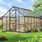 TEMU 12x8 Ft Greenhouse For Outdoors, Polycarbonate Greenhouse With Quick Setup Structure And Roof Vent, Aluminum Large Walk-in Greenhouse For Outside Garden Backyard