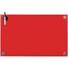 Melko - Glasmagnettafel, Whiteboard, Glasboard, Magnetwand, Pinnwand, 100 x 60 x 0,4 cm, Rot