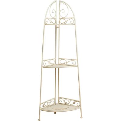 Biscottini - Etagere Balkon-Pflanzgefäß aus Schmiedeeisen, Pflanzenstütze, Blumentopfhalter, Regal Image