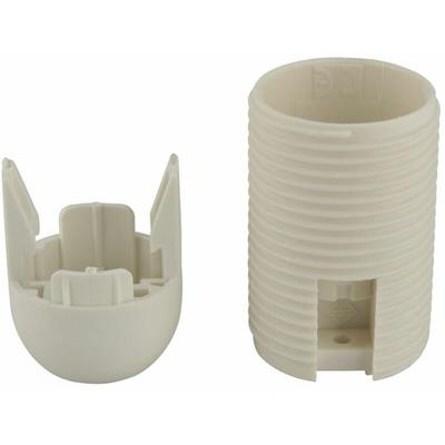 Lampen-Fassung Gewindemantel E14 weiß Fassungen Image