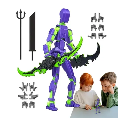 3D Printed Action Figure 3D Multi Jointed Movable Robot Movable 3D Printed Robot Multi-Jointed