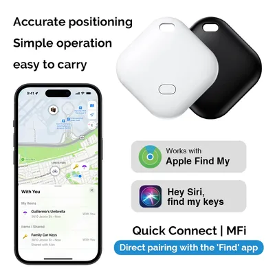 Smart Bluetooth GPS Tracker Work with Apple Find My APP ITag Anti Lost Reminder Device MFI Rated
