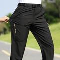 Per uomo Pantaloni da escursione Esterno Standard Traspirante Asciugatura rapida Morbido Comodo Pantaloni Grigio scuro Nero Campeggio e hiking Caccia Pesca S M L XL XXL