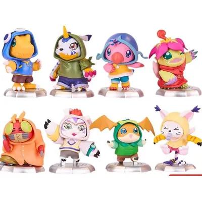 High Quality 8pcs/set Anime Digital Monster Digimon Cute Action Figure Model Toys for Kids
