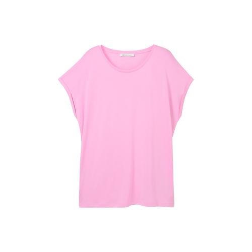 TOM TAILOR DENIM Damen Basic T-Shirt, rosa, Gr. XXL