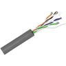 Cavo di rete cat 6 u/utp non schermato rigido cca matassa grigio 100 mt