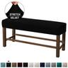 Velvet Elastic All-Inclusive Ultra Soft Bench Cover - Home Fabric Bench Cover - Stretchable and Durable - Perfect for Adding Comfort and Style to Your Bench - Easy to Install and Clean