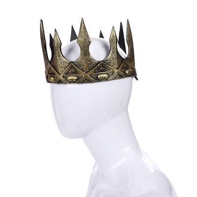 King Crowns for Men - Baroque Vintage Crown, Men's Full Kings Crown for Theater Prom Party, Costume Accessories for Festival