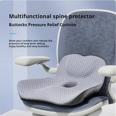 Coccyx Memory Foam Chair Orthopedic Pillow Office Seat Pad Hemorrhoid Treat Car Seat Big Cushion Relief Pain Tailbone Pillow