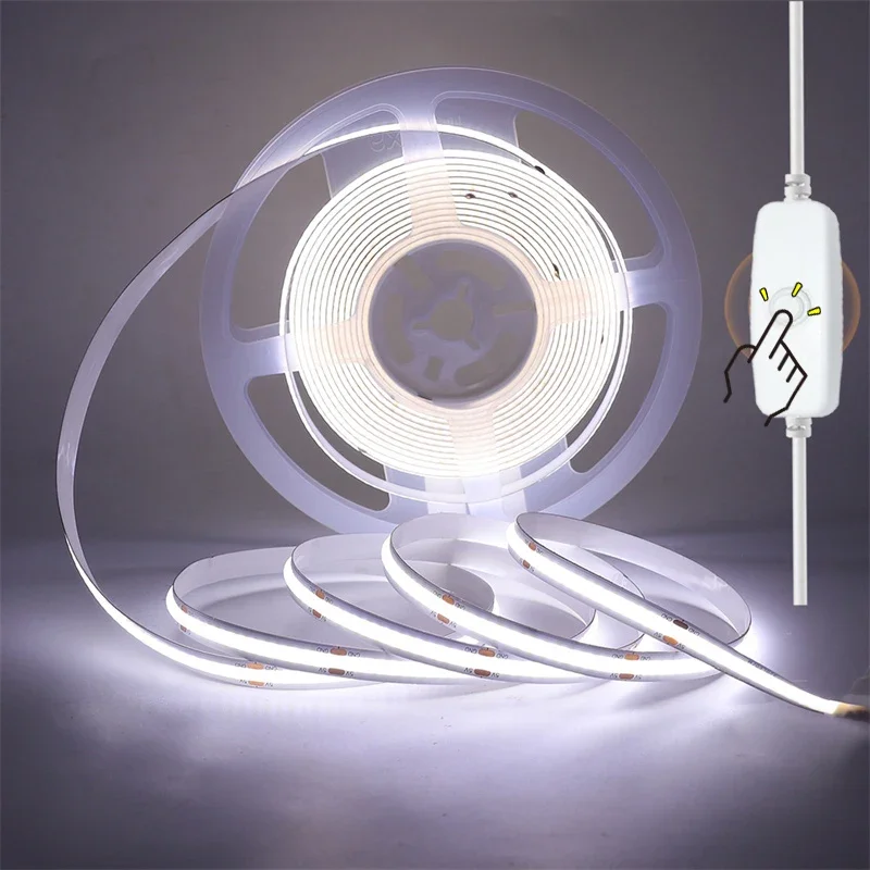 LED-Nähmaschine Lichtst reifen Kit 120leds/m weiß USB 5V mit Schalter Beleuchtungs streifen für Schrank Küche Schlafzimmer betrieben