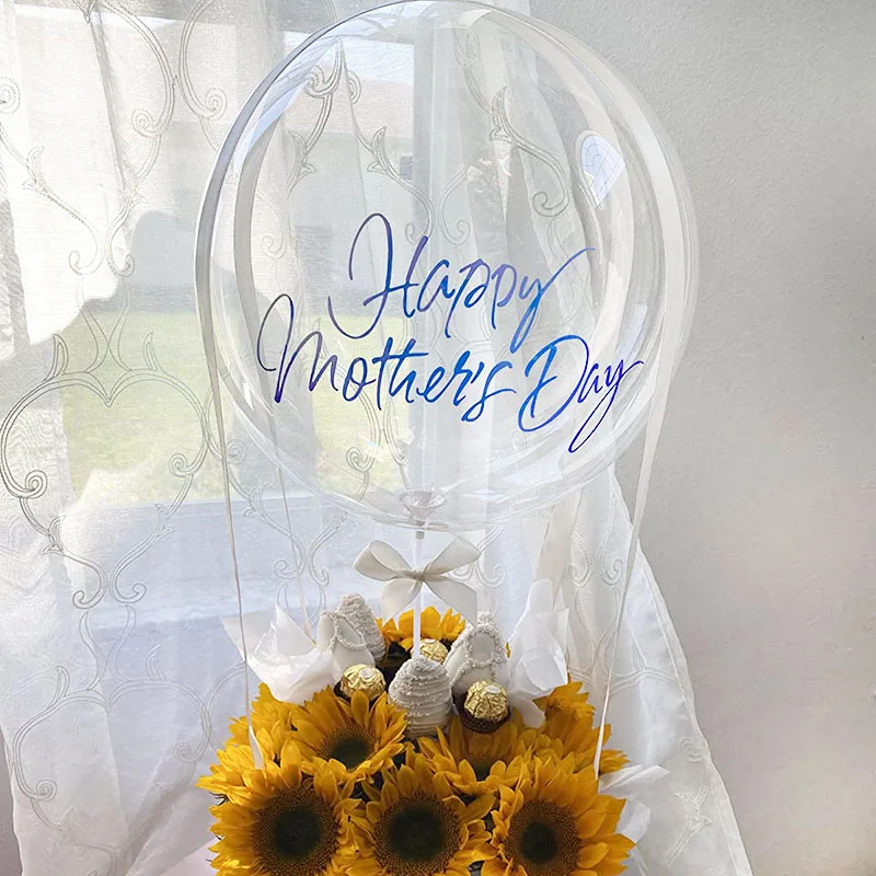 10 stücke transparente Bobo Blase Ballon 10-24 Zoll Hochzeits feier klar aufblasbare Luft Helium Globos Geburtstag Baby party Dekoration Image