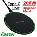 Caricabatterie wireless da 200 W per iPhone 14 13 16 15 Pro XS Max Mini X XR Pad di ricarica wireless veloce a induzione per Samsung Xiaomi Huawei