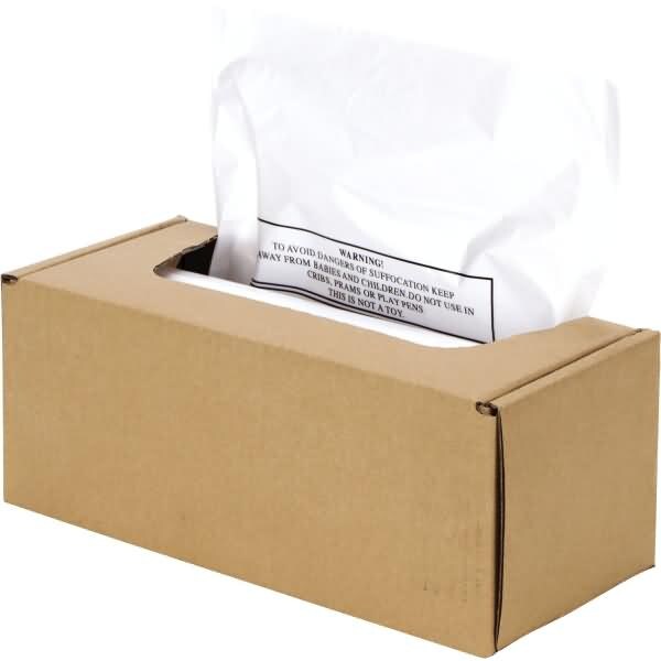 Fellowes Abfallsack nur für Automax 500C und 300C 94 l weiß Spenderbox VE=50 Stück Image