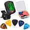 TEMU 28 Piece Guitar Plectrum With Tuner, Guitar Plectrum For Your Acoustic, Electric Or Bass Guitar, 0.46, 0.71, 0.85, 0.96, 1.2mm