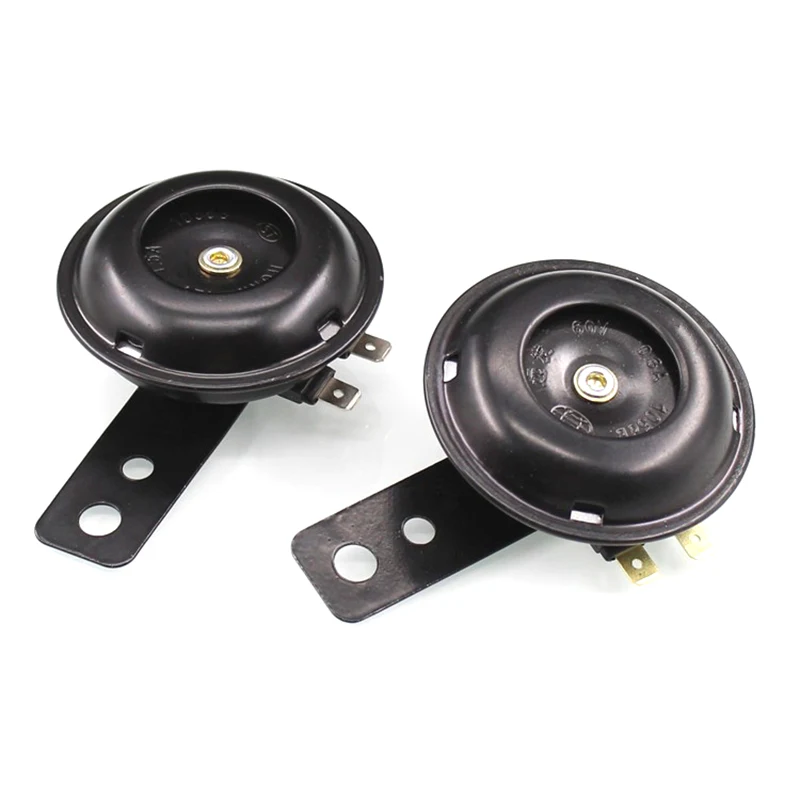 Universal 12V 1.5A 105db Motorcycle Electric Horn Kit Signal Speaker Waterproof Round Loud Horn For Scooter Moped Dirt Bike ATV