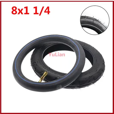 8X1 1/4 Pneumatic Tire Inner Tube And Outer Tyre for Mini Electric Scooter Baby Carriage Wheel