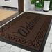 Red Barrel Studio® Door Mat Heavy Duty Doormat Outdoor, Rubber in Coffee | 24" W x 36" L | Wayfair 8A8DF9D55F9C4376811E3B5079A77B45