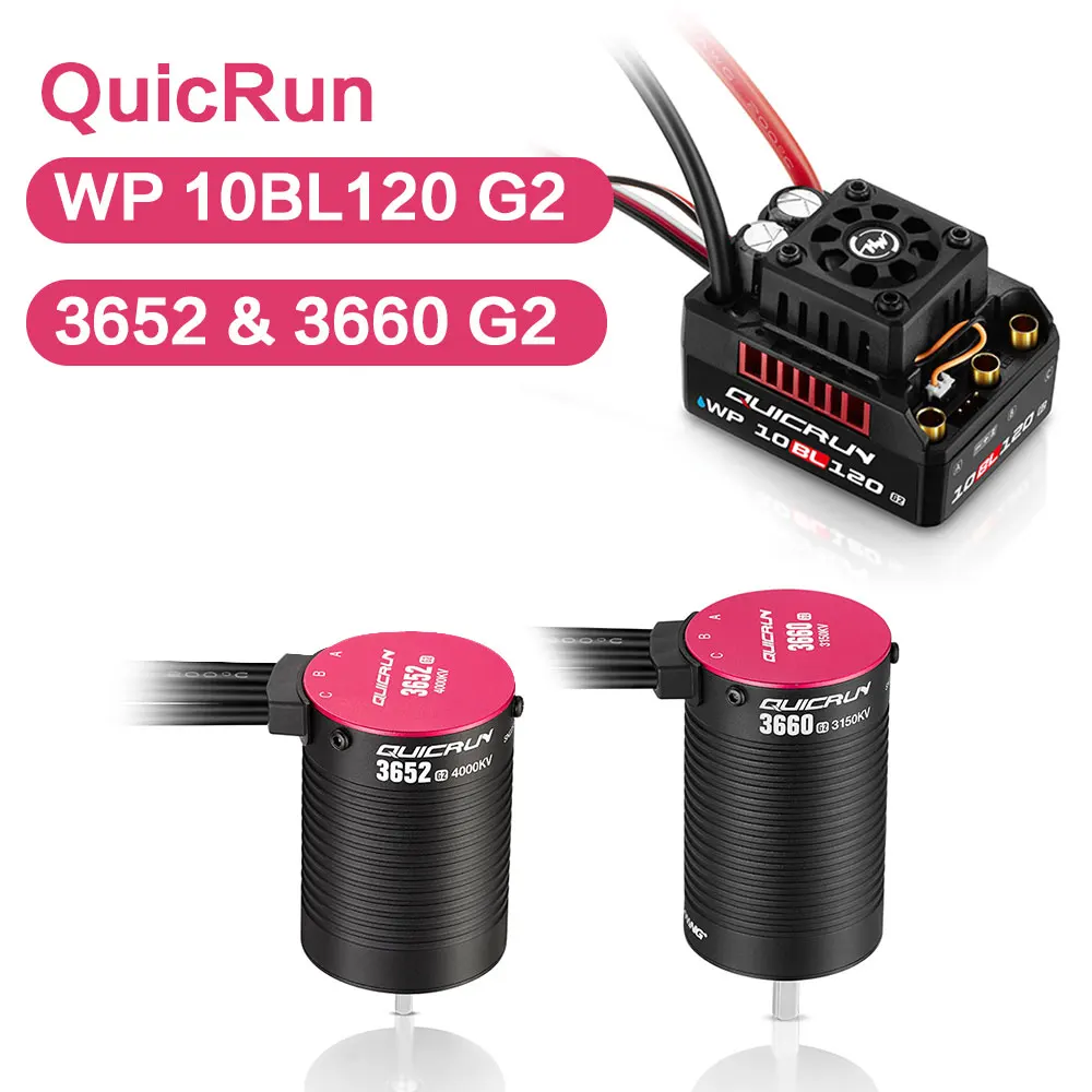 Hobby wing quicrun WP-10BL120 g2 120a bürstenlosen wasser-und stroms chutz und 3652/3660 motor set