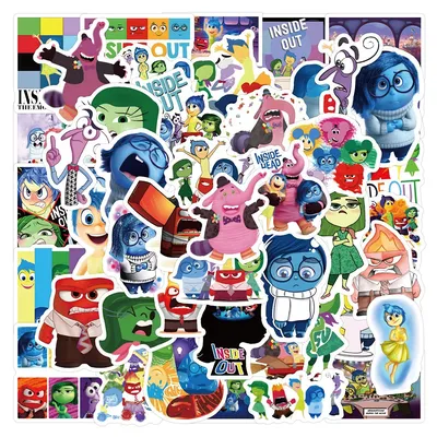 10/30/60PCS Disney Film Inside Out Cartoon Aufkleber Nette Anime Aufkleber Laptop Telefon Kühlschrank Gitarre Dekoration Aufkleber kinder Spielzeug Image