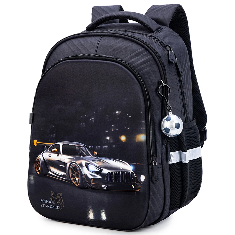Sac à dos de dessin animé étanche pour enfants, cartable d'école de voiture pour garçons, cartable pour enfants, école primaire, 1ère et 2ème année, nouveau