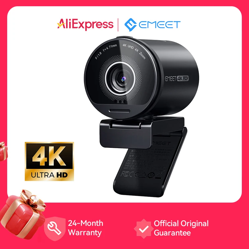 Webcam 4K HUD caméra vidéo 1080P 60FPS HDR caméra de Streaming avec capteur Sony EMEET S800 Webcam avec double microphones antibruit