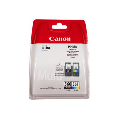 Original Canon 3713C006 / PG-560 CL-561 Druckerpatronen Multipack (Schwarz,Cyan,Magenta,Gelb) Image