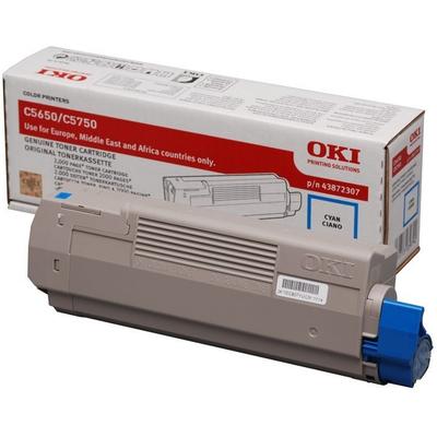 Original OKI 43872307 Toner Cyan