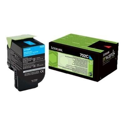 Original Lexmark 70C20C0 / 702C Toner Cyan