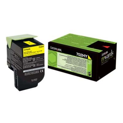 Original Lexmark 70C2HY0 / 702HY Toner Gelb