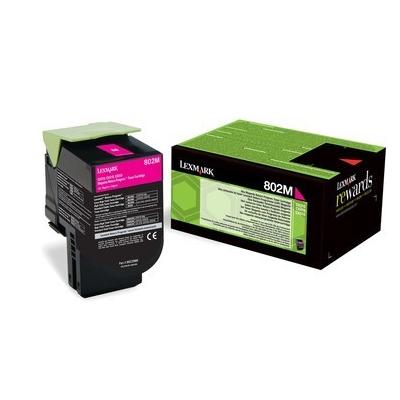 Original Lexmark 80C20M0 / 802M Toner Magenta