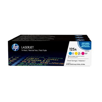 Original HP CF373AM / 125A Toner Multipack (Cyan,Magenta,Gelb)