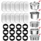 Replacement Filters Cat Water Fountain Filters Element for Stainless Steel Cat Water Fountain Activated Carbon Sponges Filters