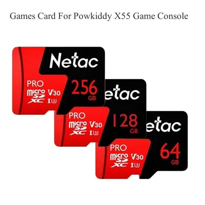 POWKIDDY X55 Retro Handheld Game Console Mamory Card With Games Micro SD Card Tf Game Card Plug and
