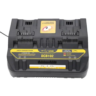 Fast charging DCB102 Li-ion Battery charger For DeWalt 12V 14.4V 18V 20V DCB105 DCB200 double